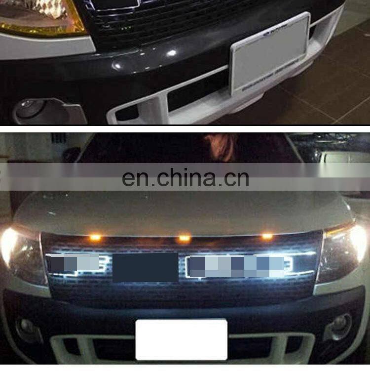 For Ranger T6 LED Grill ABS Front Word Grille Suitable Ranger Wildtrak 2012-2014 Pickup Ranger Decorative Grille