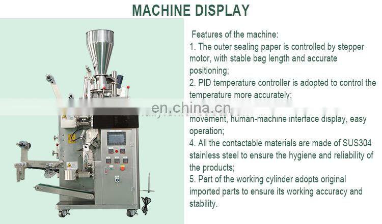 large output capacity easy pack tea mini tea bag packing machine for price