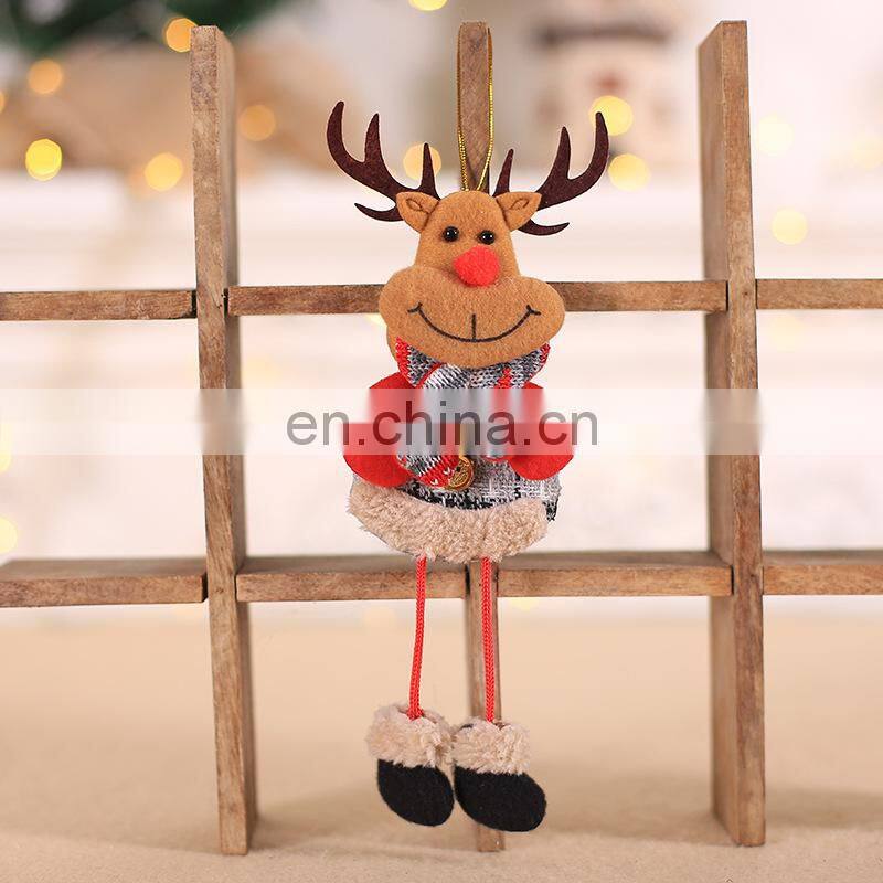 2022 Happy New Year Christmas Ornaments 2022 Xmas Gift Santa Claus Snowman Tree Pendant Doll Hang Decorations for Home