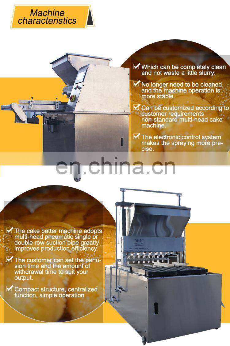 automatic batter dispenser swiss roll machine cupcake production line