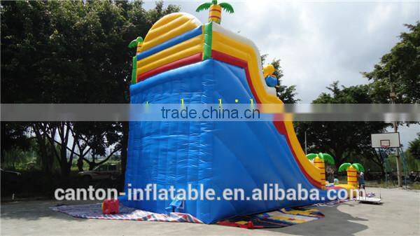 PVC Tarpaulin Giant Inflatable Water Slide For Kids And Adults