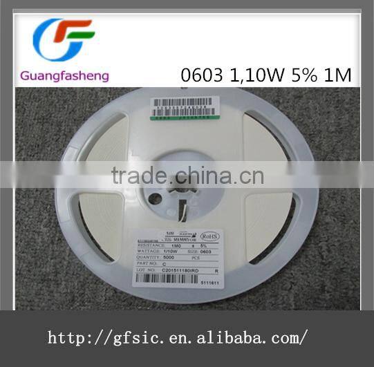 (hot sale)0603 1,10W 5% 1M