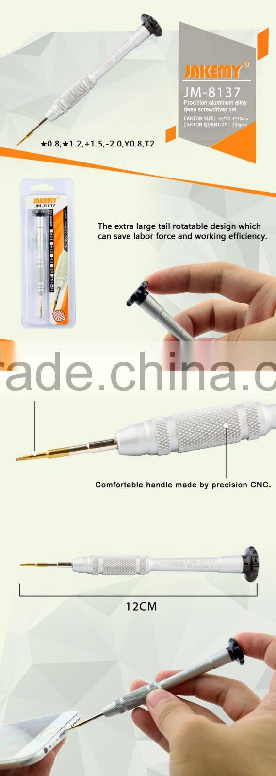 Factory Price Precision Aluminum Screwdriver