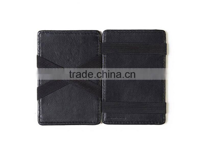 Black Classic flip wallet with 4 card pockets