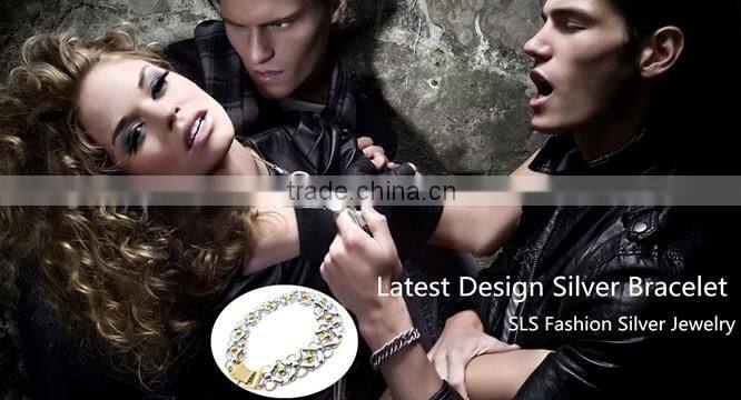 2015 Latest special design yellow gold plated 925 silver CZ paving setting cheap cross inside bracelets for American market