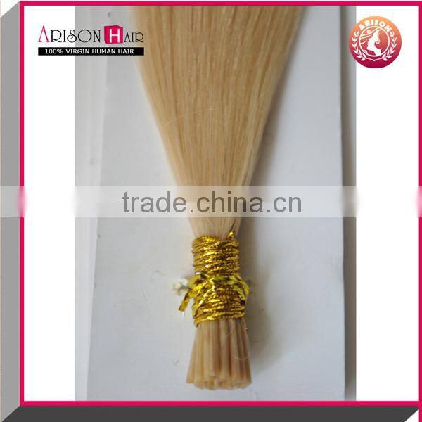 Factory Price Remy Hair Double Drawn i tip hair extensions wholesale