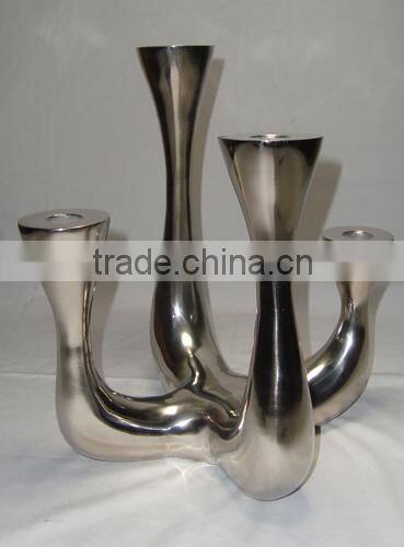 Silver & black Candelabra for wedding Decoration