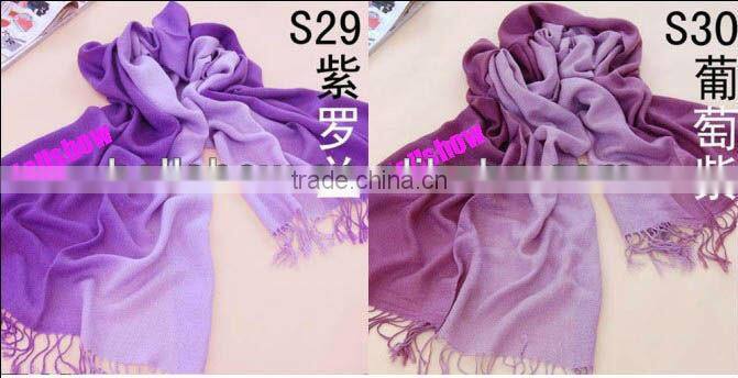 Hot-selling Cashmere Feel Two Tone Pashmina Acrylic Scarf