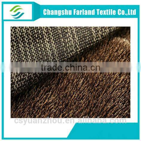 cationic peacock velvet fabric yarn designer fabric