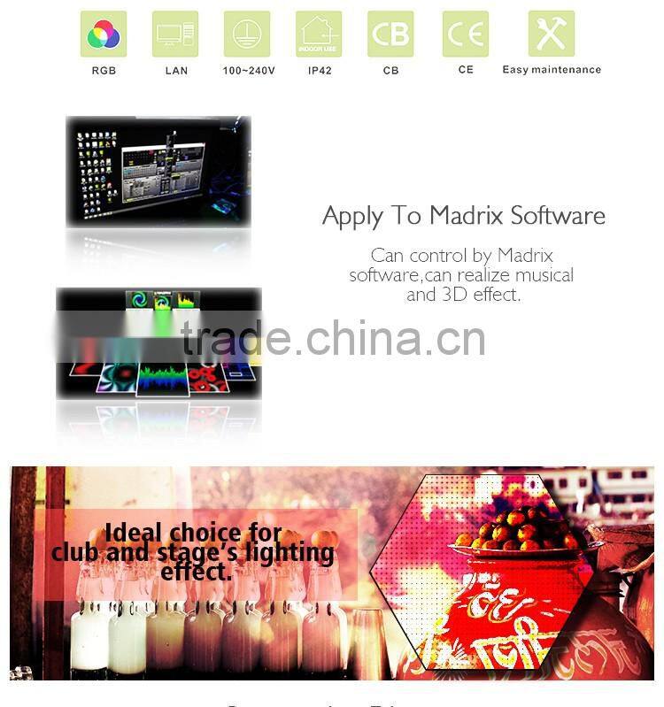 2016 new top hanging 3d led display led screen for indoor decoration club/disco