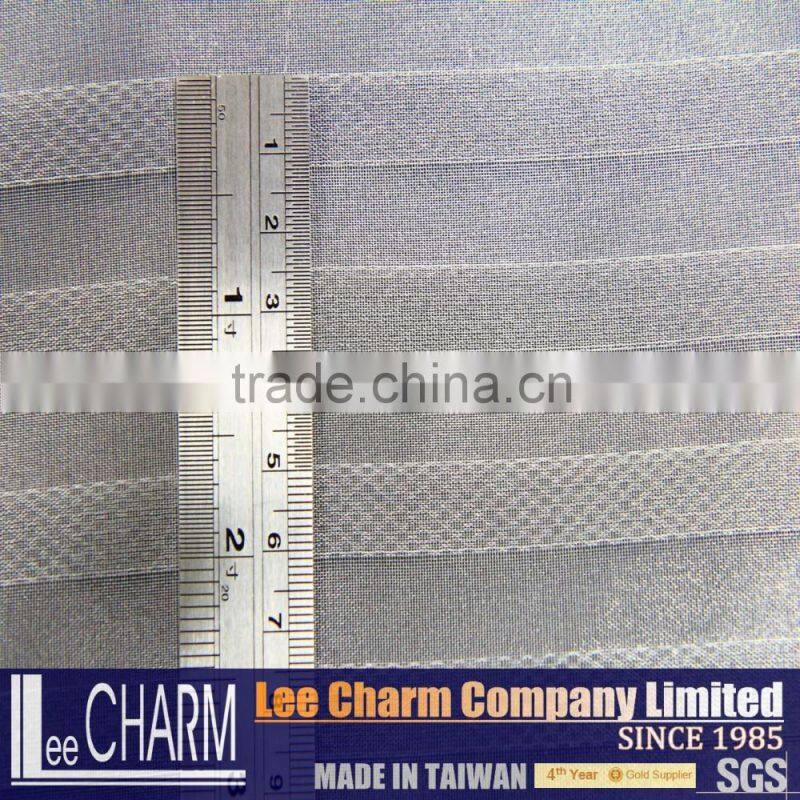 White Stripe Organza Window Curtain Fabric