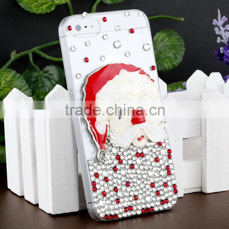 IMPRUE Santa Claus 3D Crystal Bling Stone Case For Apple Iphone5 With Retailer Package