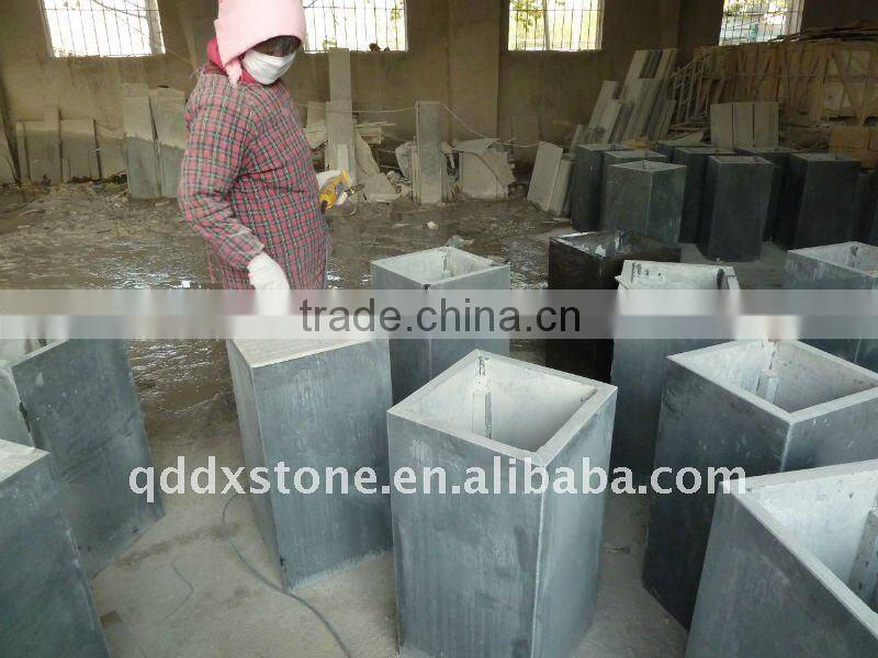 blue limestone postbox