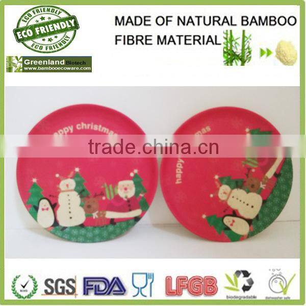 high qualtity eco-friendly and biodegradable bamboo fiber colour plate