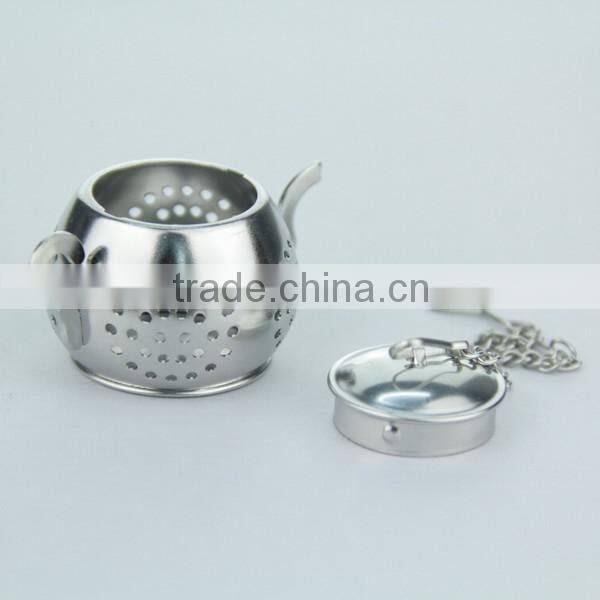Promotional FDA Approved Tea Pot Shaped Tea Infuser Tea Strainer