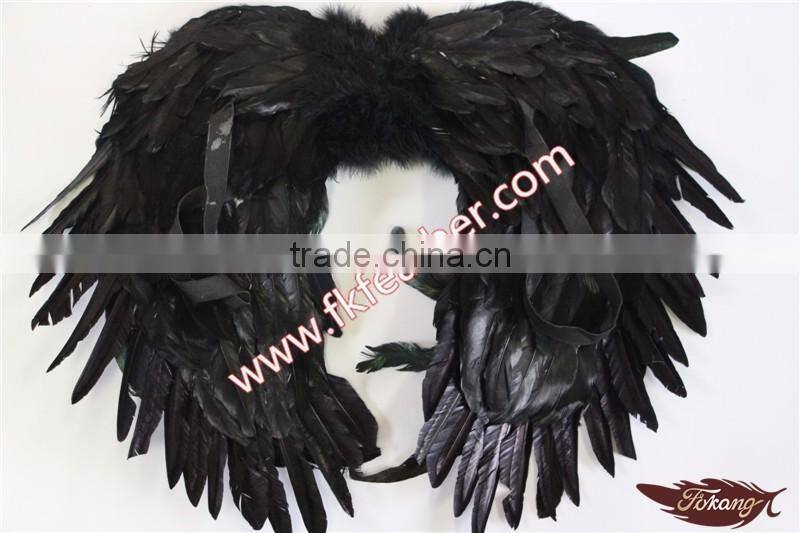 Large Black Angel Wing Rooster Feather Angel Wing For Angel Wings Decorations