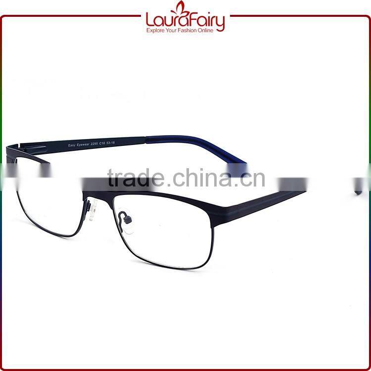 Laura Fairy OEM Manufacturer High Quality Men Classic Black Metal Optical Frame