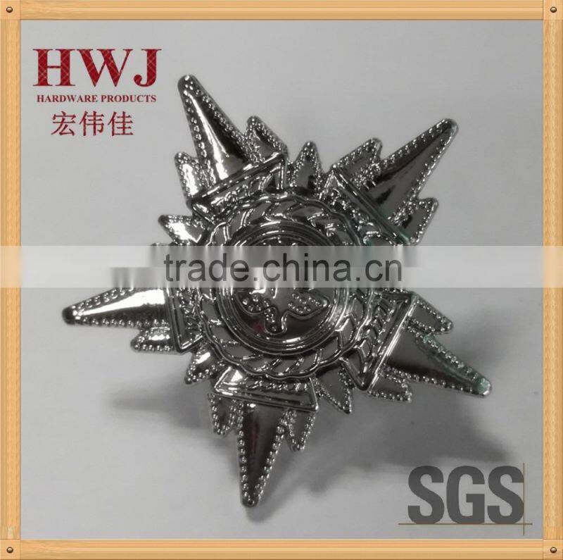 chrome plating custom made metal badge