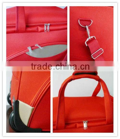 Latest Design red Travel bags Portable women Luggage Suitcase Bag large capacity Trolley Bag