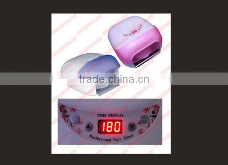 (CE&ROHS)High Quality New, Nail art nail polish glue dry uv lamp 120's,36w818