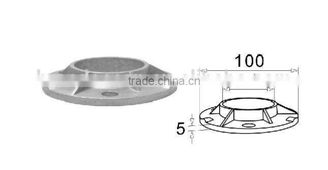 stainless steel floor plate flange/handrail pipe plate flange FR-08