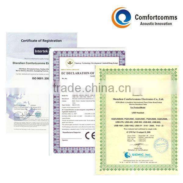 Binaural telecom headset with rj plug HSM-902NPQDRJ