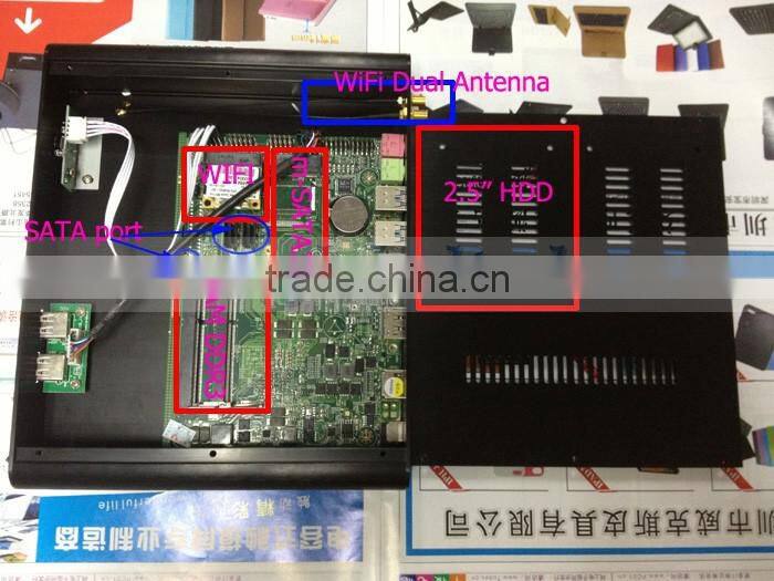 2G SO-DDR3 Memory 500GB HDD SATA Bluetooth Win8 XBMC i7 Dual Core PCI-E Networking Card HD4400 Graphics Digital Signage Player