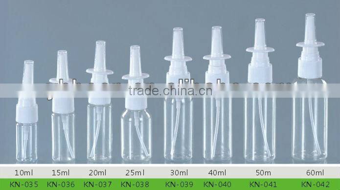 bulk sale 50ml pet black nose sprayer bottle