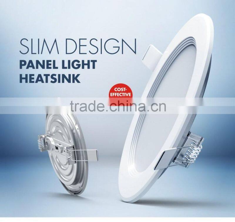 18W 6 Inch Ultra-thin LED Panel Light Downlight Round Shape with White Color