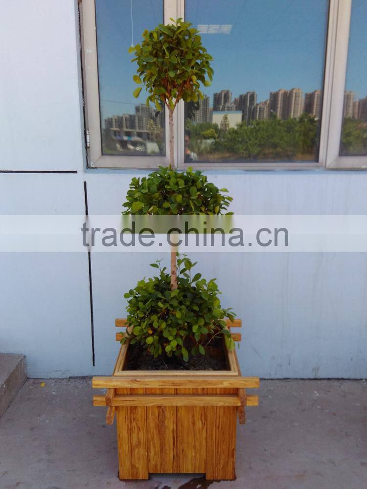 high quality big outdoor flower pots, wooden flower pots