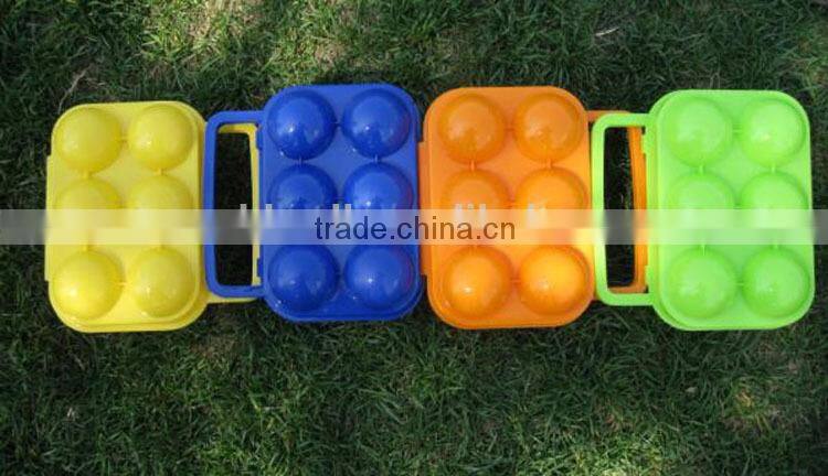 outdoor camping portable folding egg case with 6pcs