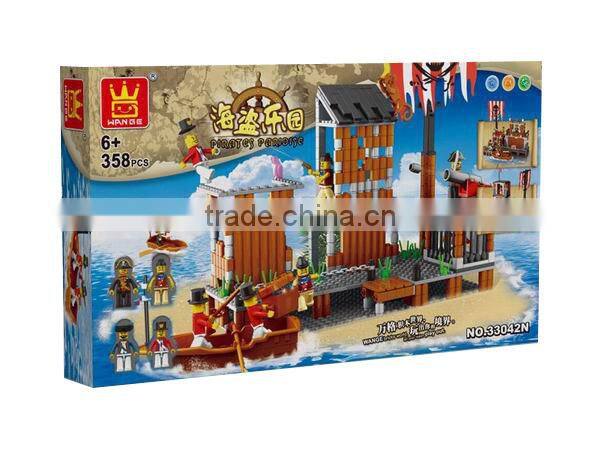 Factory outlet pirate theme plastic connecting figures