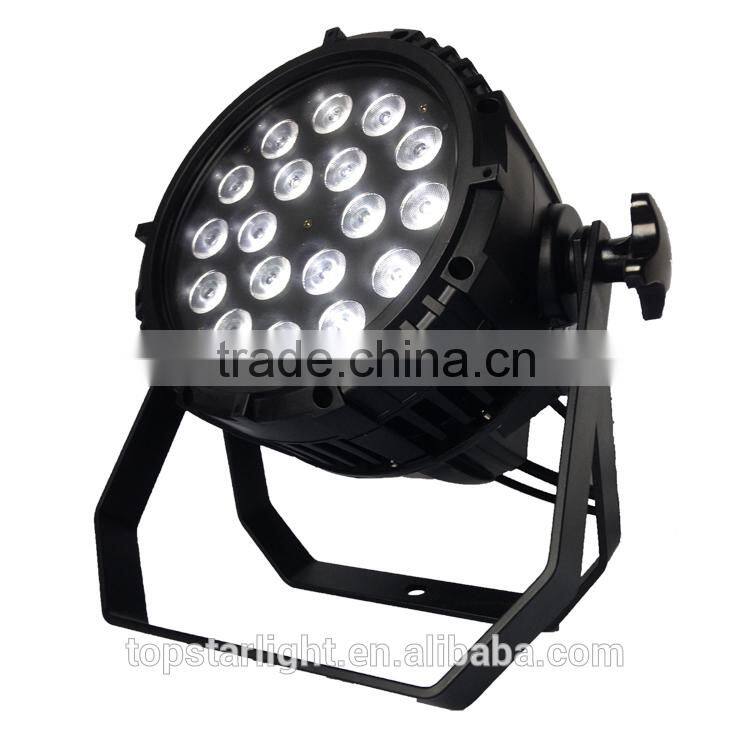 Ip65 waterproof par can 18*4in1*10w led stage lighting