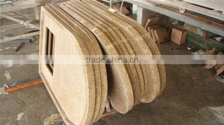 Giallo California granite bar top without sinks