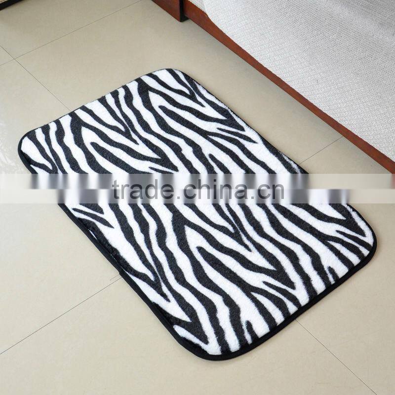 super soft floor mat with mix animal print