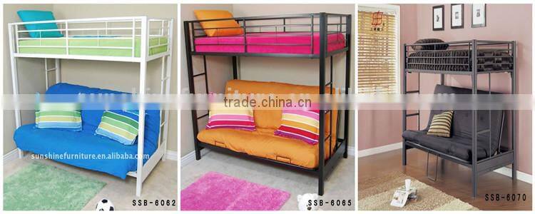 Cheap Living Room Heay Duty White Black Blue Red Metal Sofa Bunk Bed