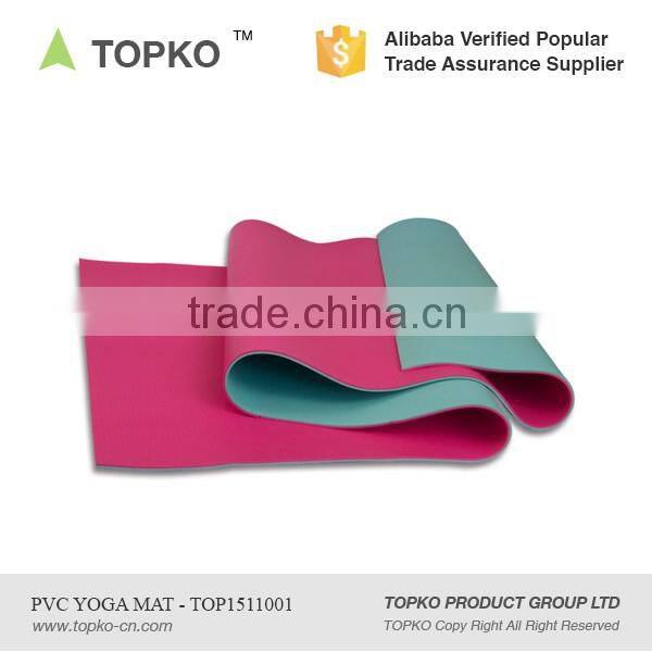 2016 TOPKO Hot Sale Eco - Friendly Anti-slip Custom High Density Yoga Mat
