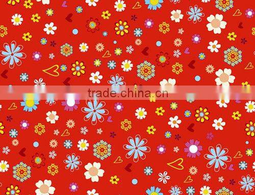 wholesaler 100% polyester taffeta flower print fabric textile