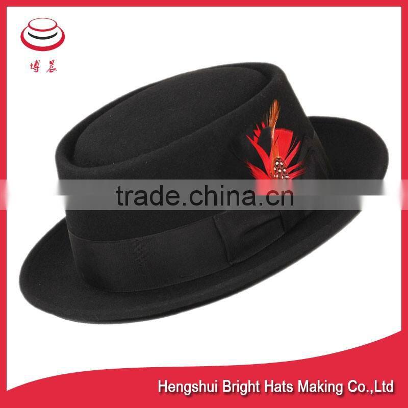 Porkpie or Pig Pie Pork Pie 100% Wool Felt Hats