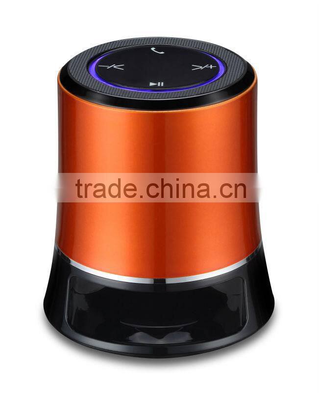 K02 2013 new colorful NFC Bluetooth speaker with led light support Micro SD, line in, handsfree and replaceable battery