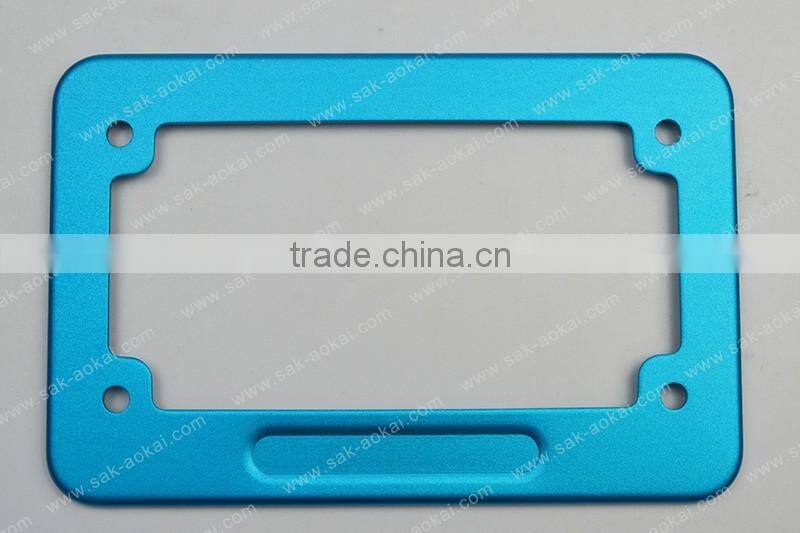 aluminum alloy motorcycles license plate frame colorful license plate frame