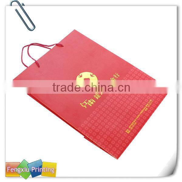 High Class Paper Gift Bags with Silver Stampping