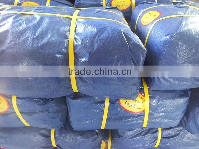 plastic mesh fabric tarpaulin PP blue/sliver rope waterproof antioxidant anti-aging factory directly hot sell good quality