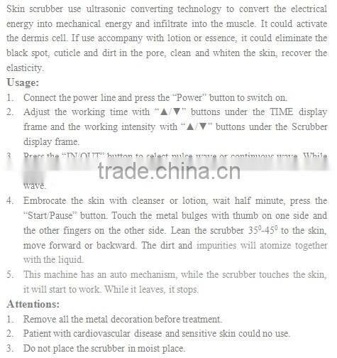 skin scrubber ultrasonic beauty equipment
