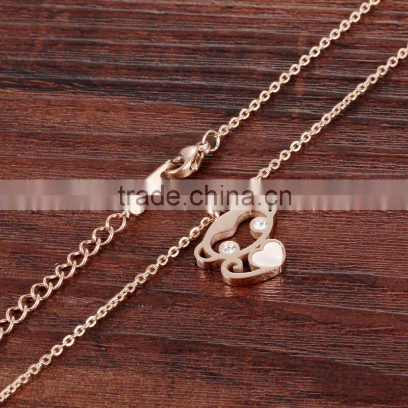 Online Shopping Rose Gold Monkey Long Chain Necklace Designs Bridal