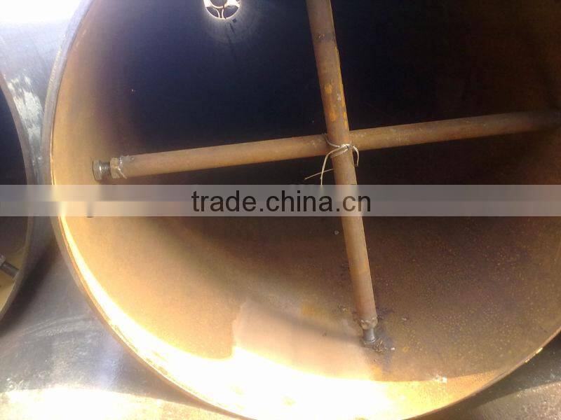 3PE 3PP FBE black varnished coating large size spiral welded steel pipe make in china