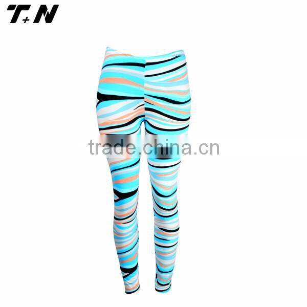 ladies stretchy 3D printed jogging Gym yoga leggings