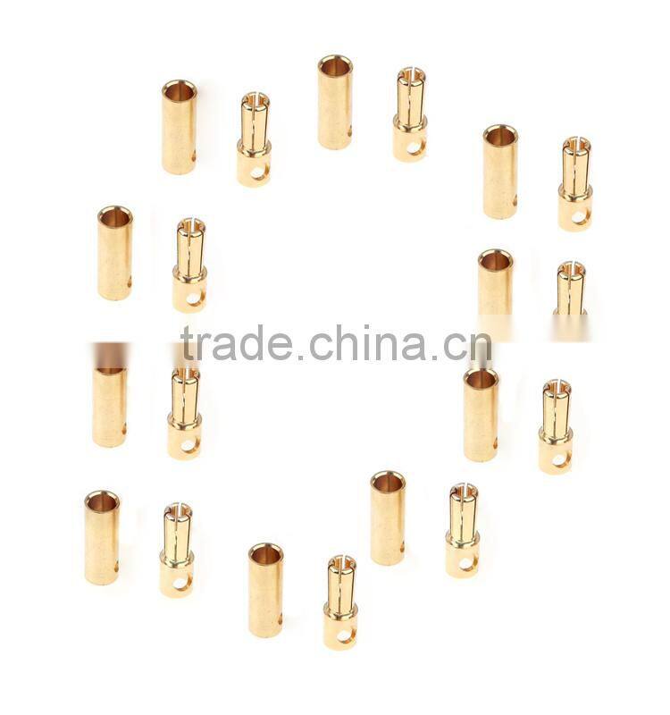 Copper Bullet 5.0mm Banana Plug Connectors Male Female for RC Motor ESC Battery Part