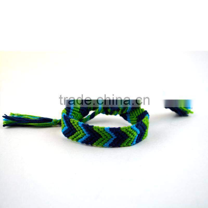 Handmade Colorful Knotted Cord Braided Chram Friendship Bracelet