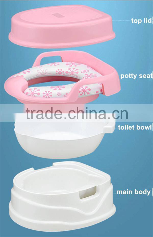 Multifunction baby kids toilet trainer seat plastic baby potty
